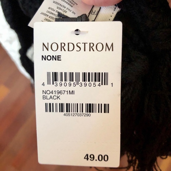 NWT Treasure & Bond Black Cable Knit Scarf - Picture 5 of 5